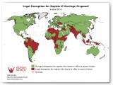 Legal Exemption for Rapists if Marriage Proposed Statistic